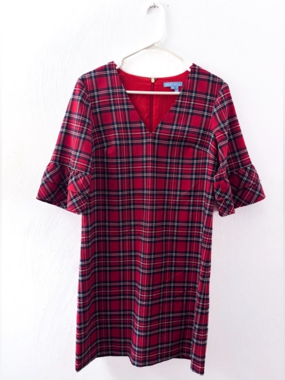 Draper James Red Plaid Mini Dress - Picture 5 of 5